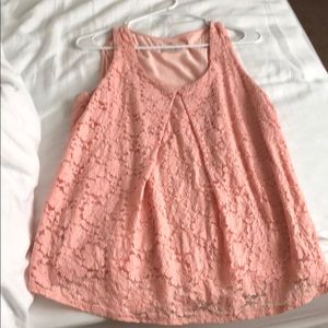 Light pink, lace tank
